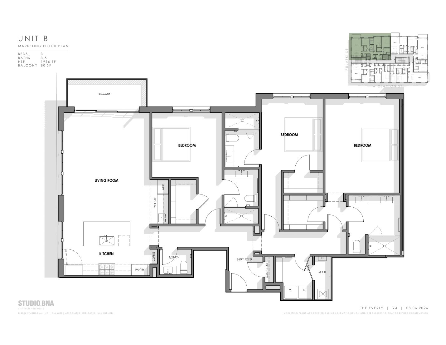 Unit B floor plan