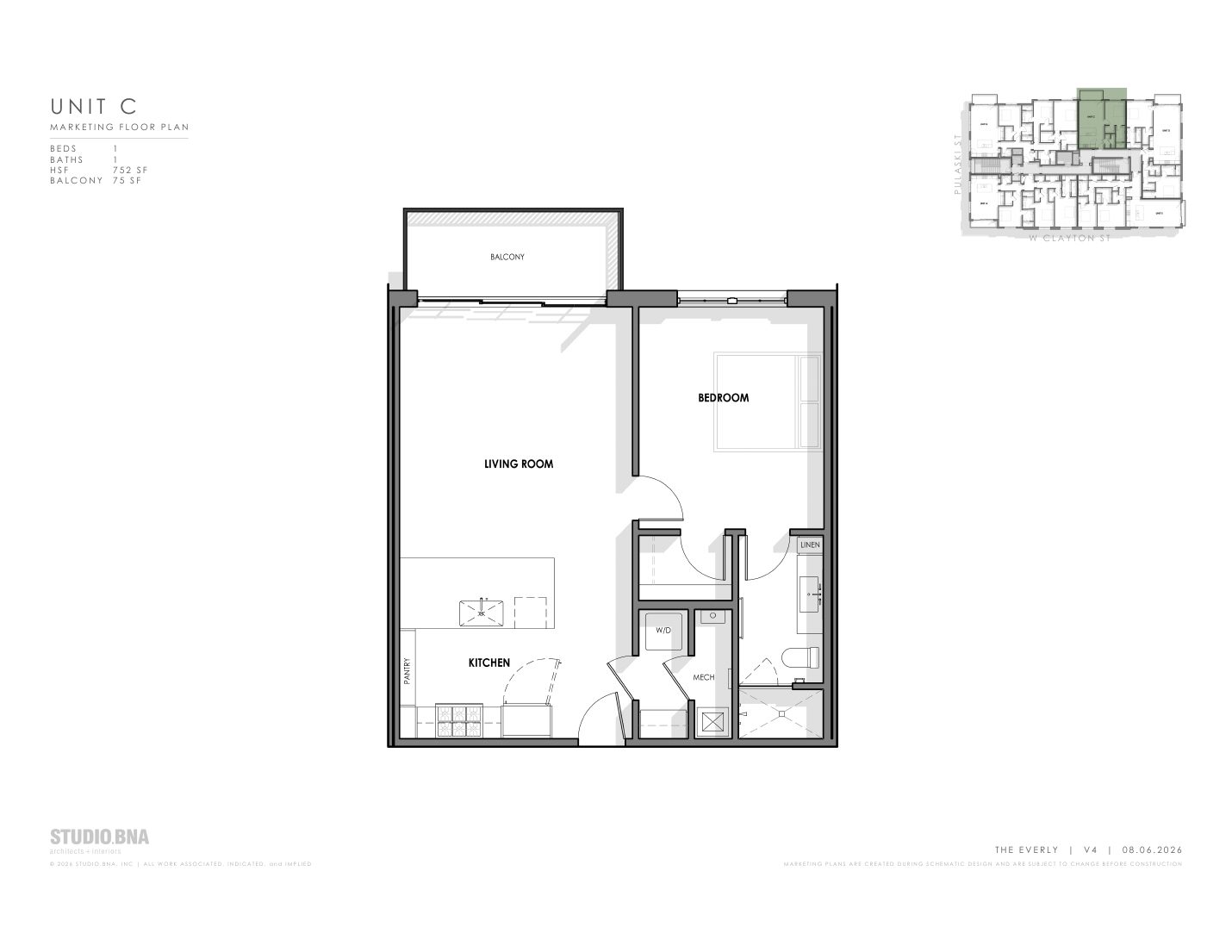 Unit C floor plan