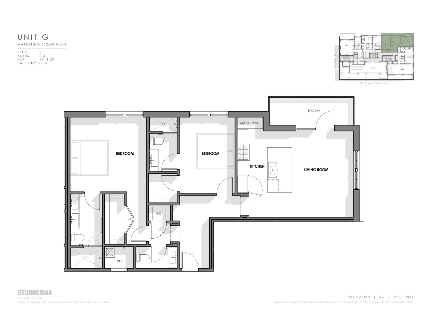 Penthouse G floor plan