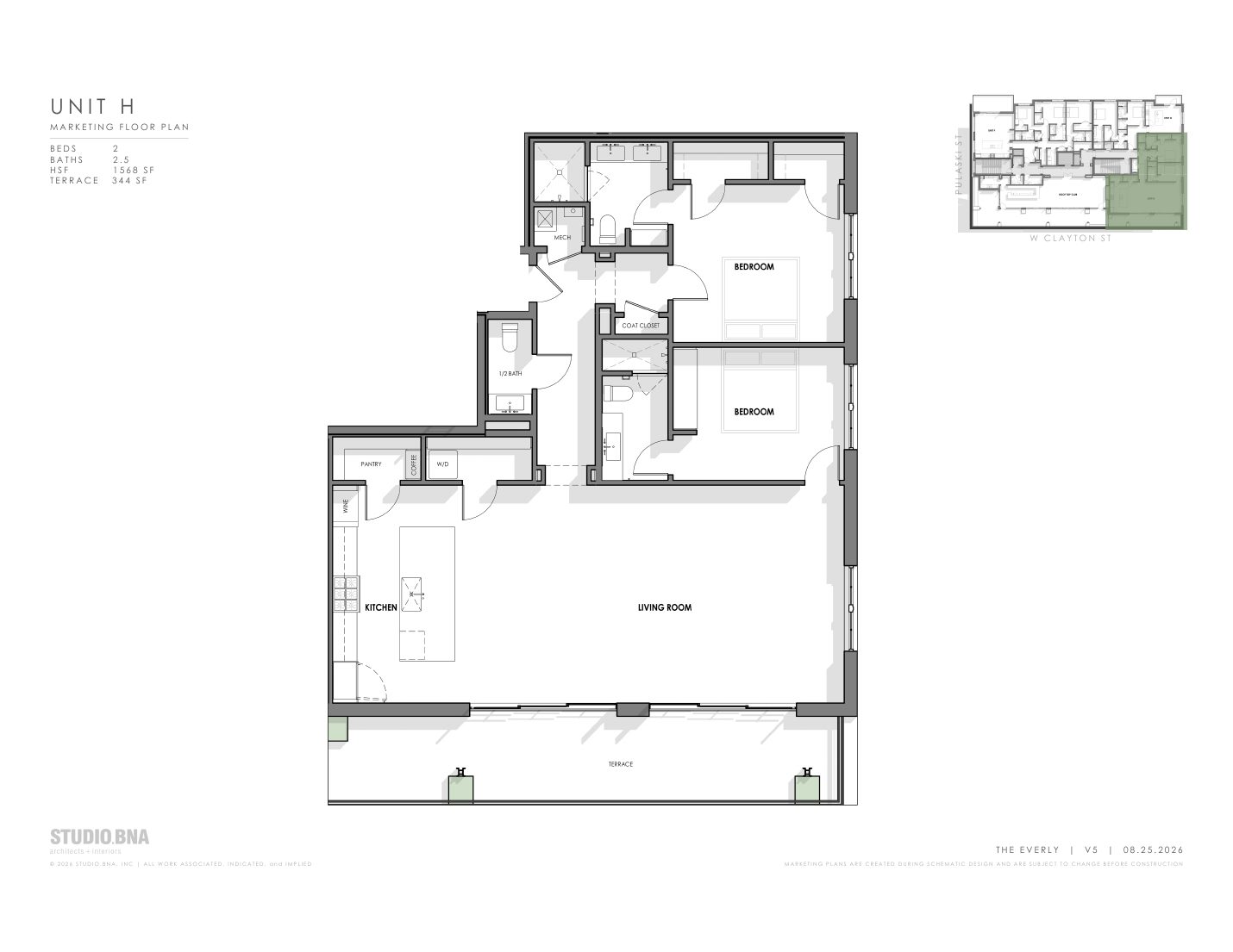 Penthouse H floor plan